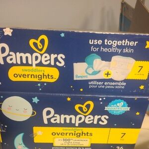 Pampers Swaddlers Overnights Diapers - Blue